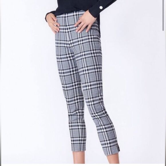 Veronica Beard‎ Honolulu Plaid Skinny Pant Size 8 - Picture 2 of 11
